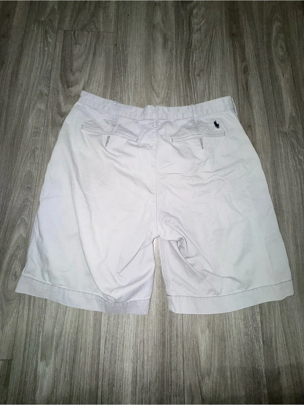 Ralph Lauren White Flat-Front Men's Chino Shorts- Read Description